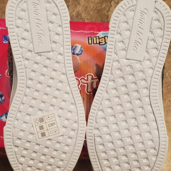 Twinkle Toes-Light Up Twinkle Sparks- Sequin Flash-Girls Size 11 - Picture 6 of 9